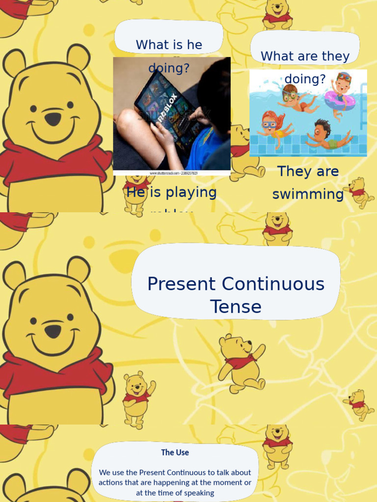 Understanding Present Continuous Tense | PDF | Linguistics | Linguistic ...
