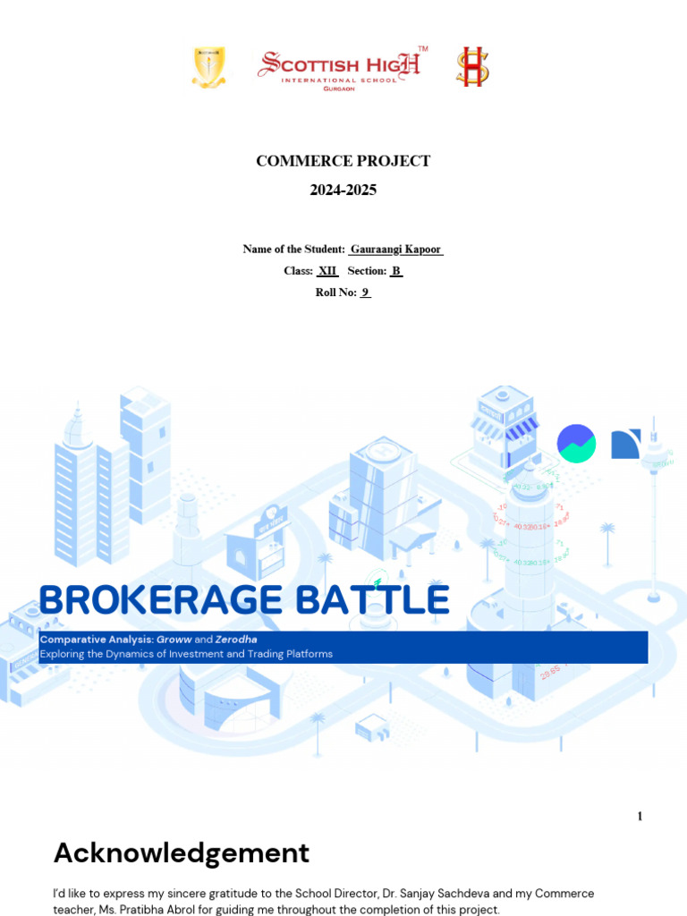 Commerce Project I | PDF | Investing | Stocks