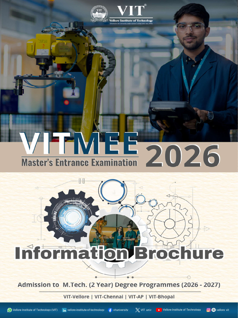 VITMEE MTech Information Brochure | PDF