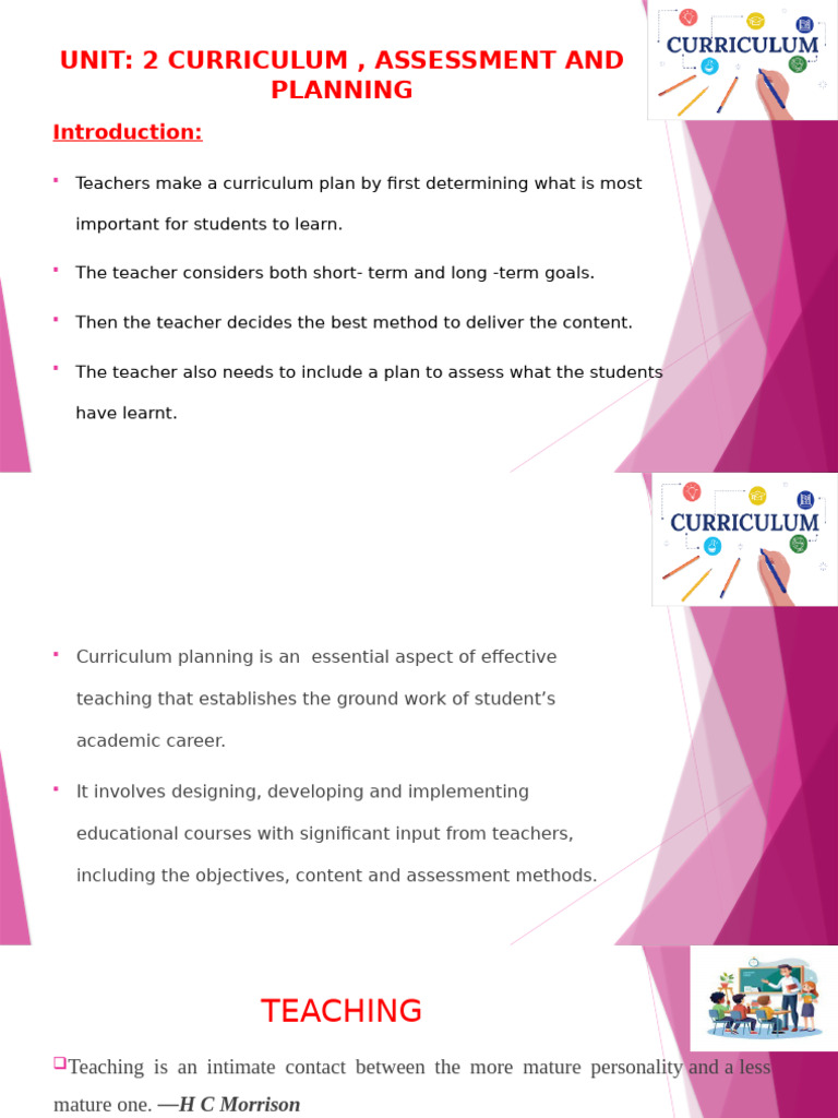 Curriculum Planning and Assessment Guide | PDF | Educational Assessment ...