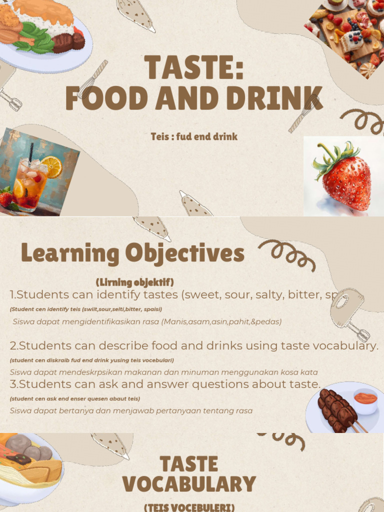 Understanding Taste in Food and Drink | PDF | Taste | Food Industry