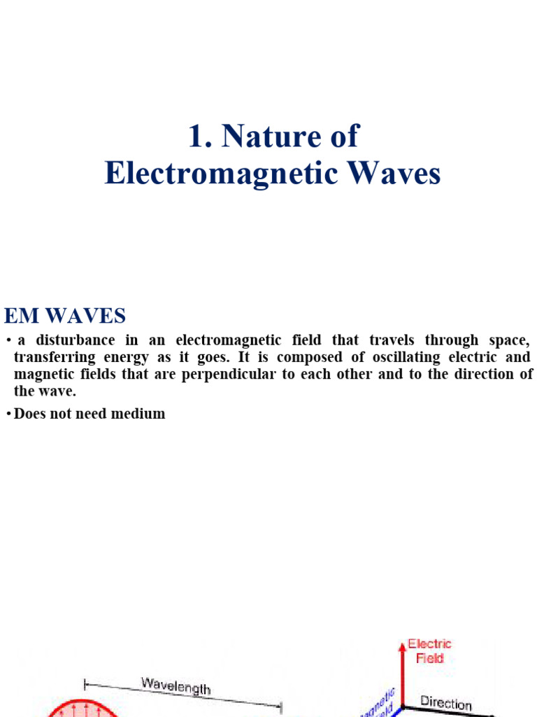 Understanding Electromagnetic Waves | PDF | Electromagnetic Radiation ...