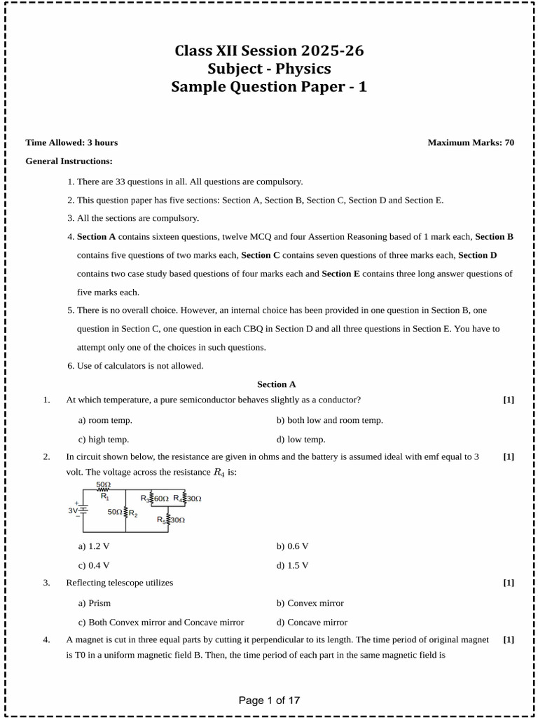 12 Sample Paper | PDF