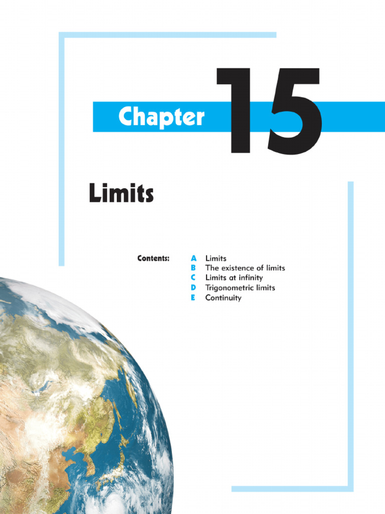 Chapter 15 Limits | PDF