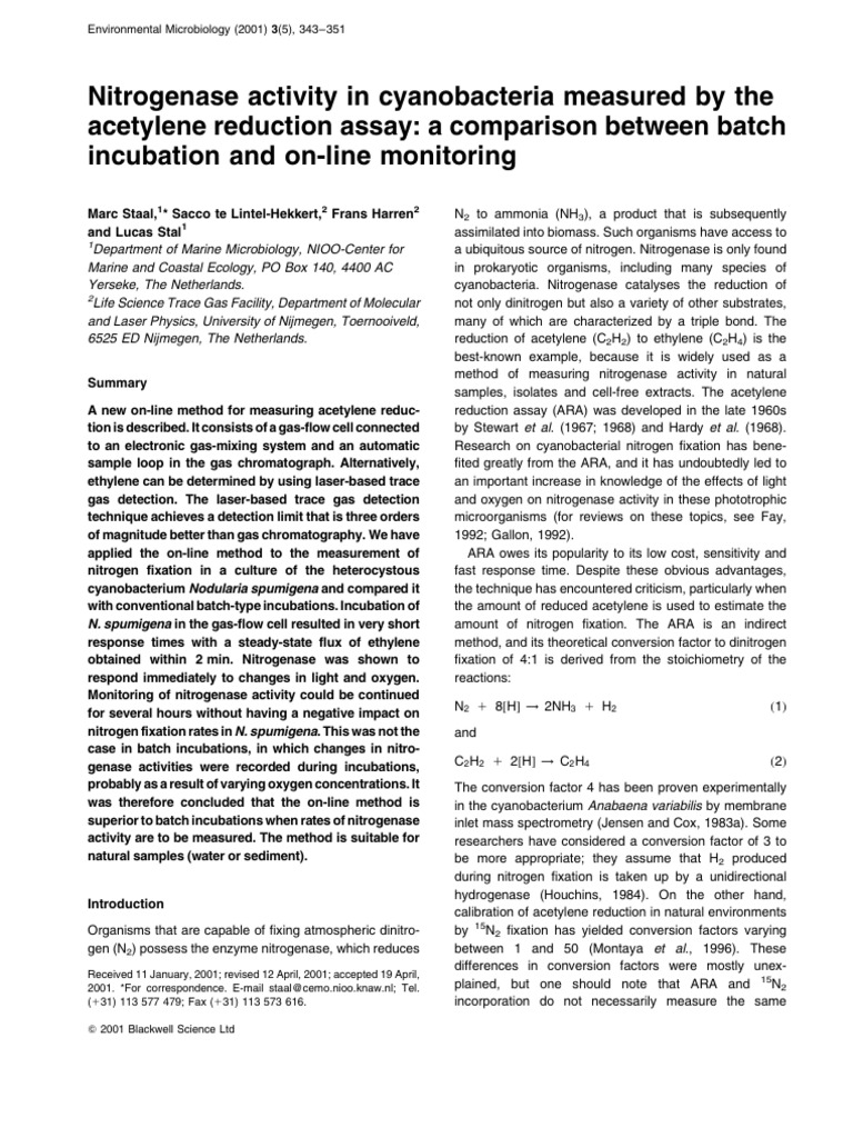 Document Analysis and Insights | PDF | Cyanobacteria | Nitrogen