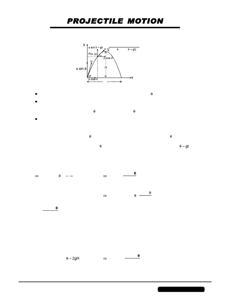 Understanding Projectile Motion Basics | PDF | Acceleration | Projectiles