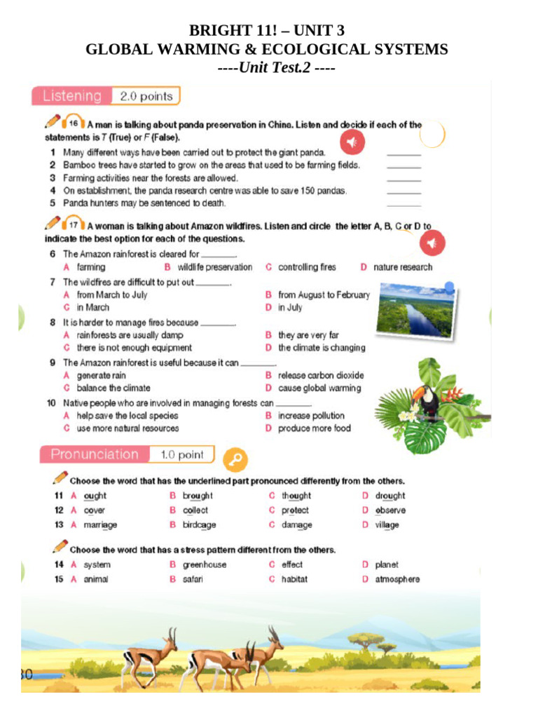 UNIT TEST 2 | PDF