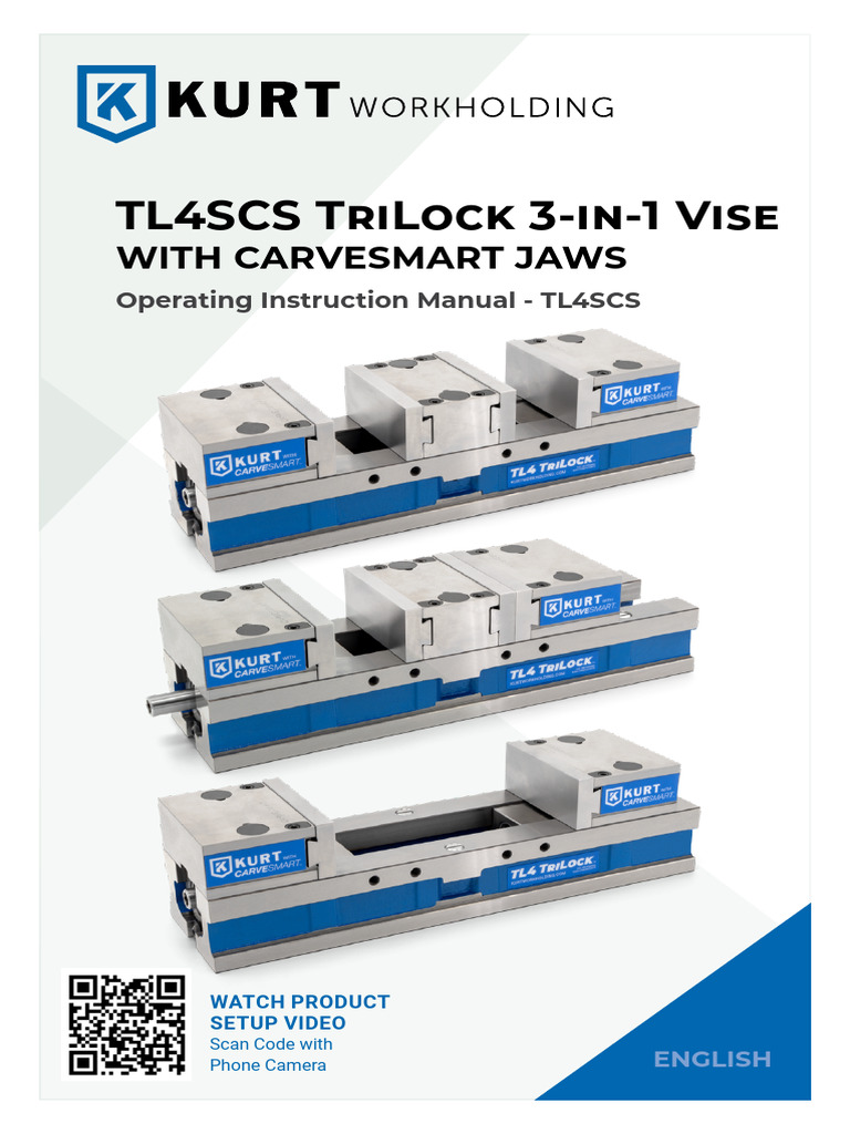 TL4SCS TriLock Vise Operating Manual | PDF | Screw | Mechanical Engineering