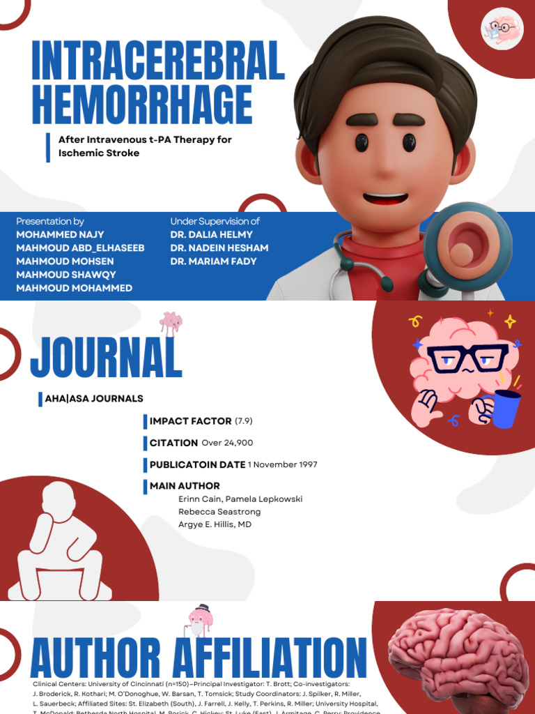 Intracerebral Hemorrhage Risks in t-PA Stroke Treatment | PDF | Stroke ...