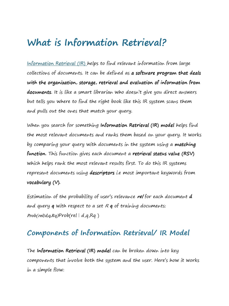 Understanding Information Retrieval Systems | PDF | Information ...