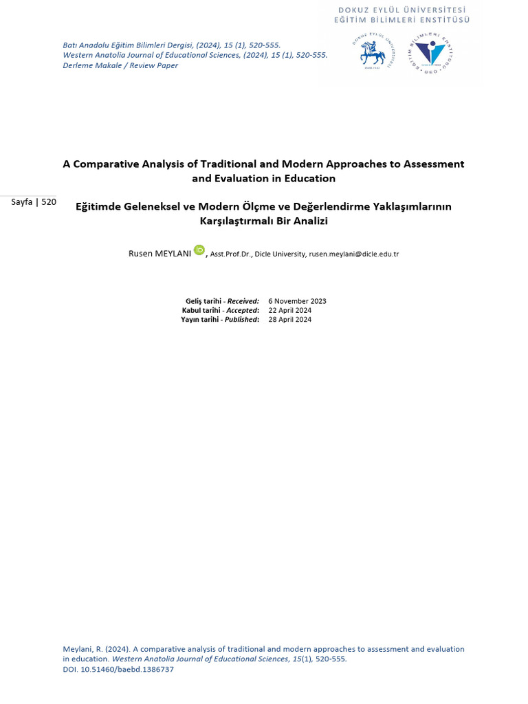 A Comparative Analysis of Traditional and Modern Approaches To ...