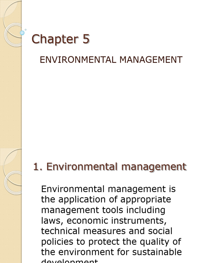 5_Chapter 5 | PDF | Environmental Resource Management | Environmental ...