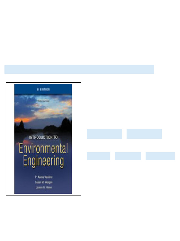 Solution Manual for Introduction to Environmental Engineering – SI ...