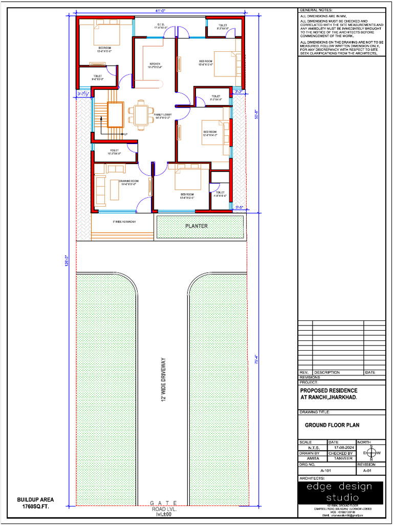 Ground Floor Plan Revision - 01 | PDF
