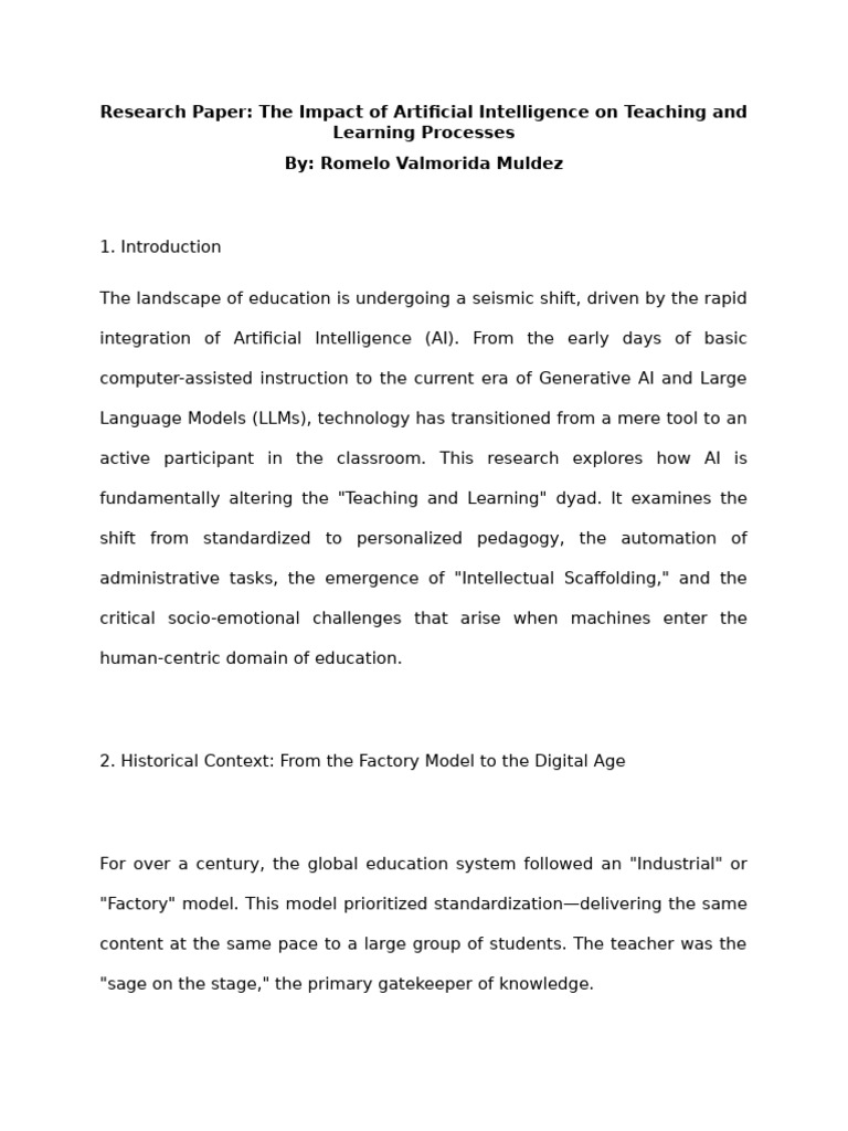 AI's Transformative Role in Education | PDF | Artificial Intelligence ...