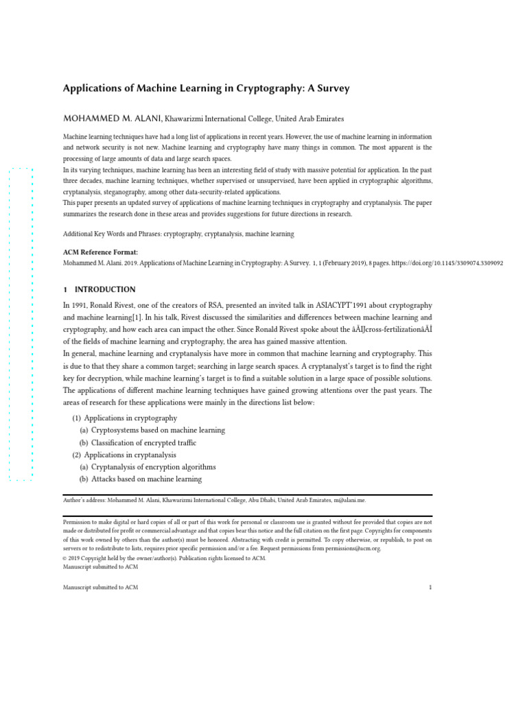 1902.04109 | PDF | Cryptography | Cryptanalysis