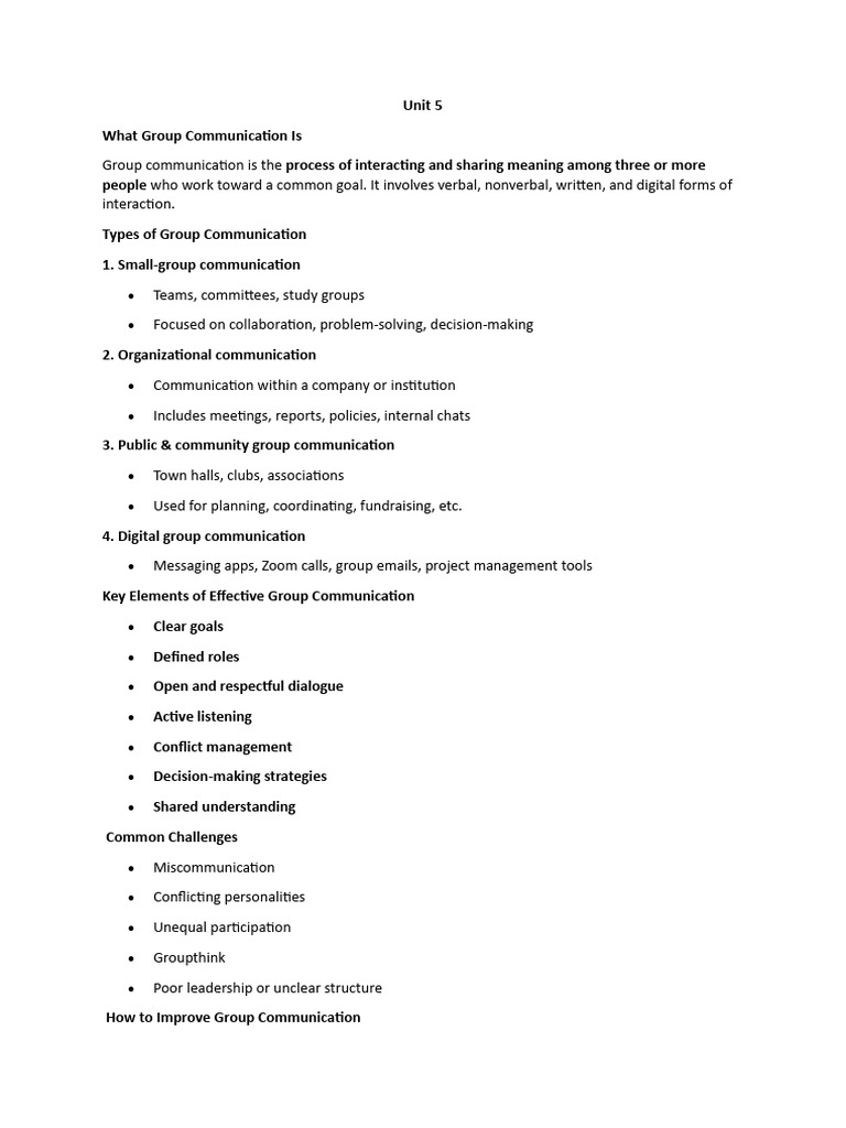 Understanding Group Communication Dynamics | PDF | Communication ...