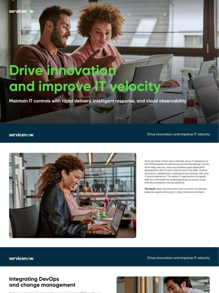 Integrating DevOps with ITSM for Innovation | PDF | Automation | Cloud ...