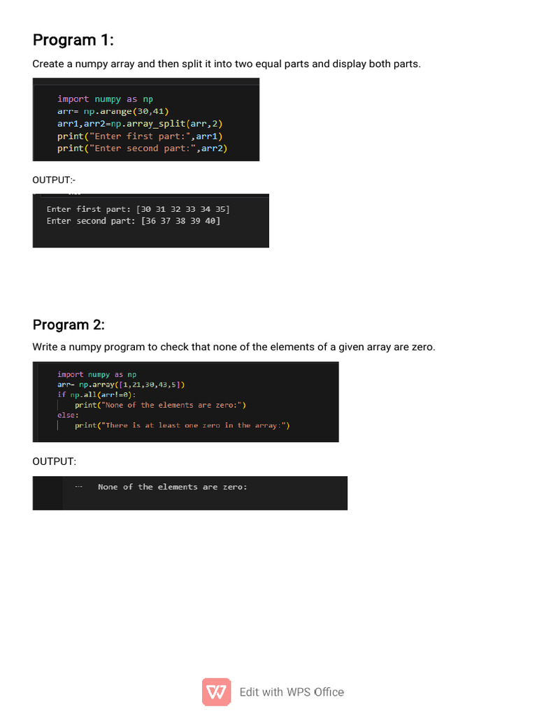 Practical Code 1to7 | PDF