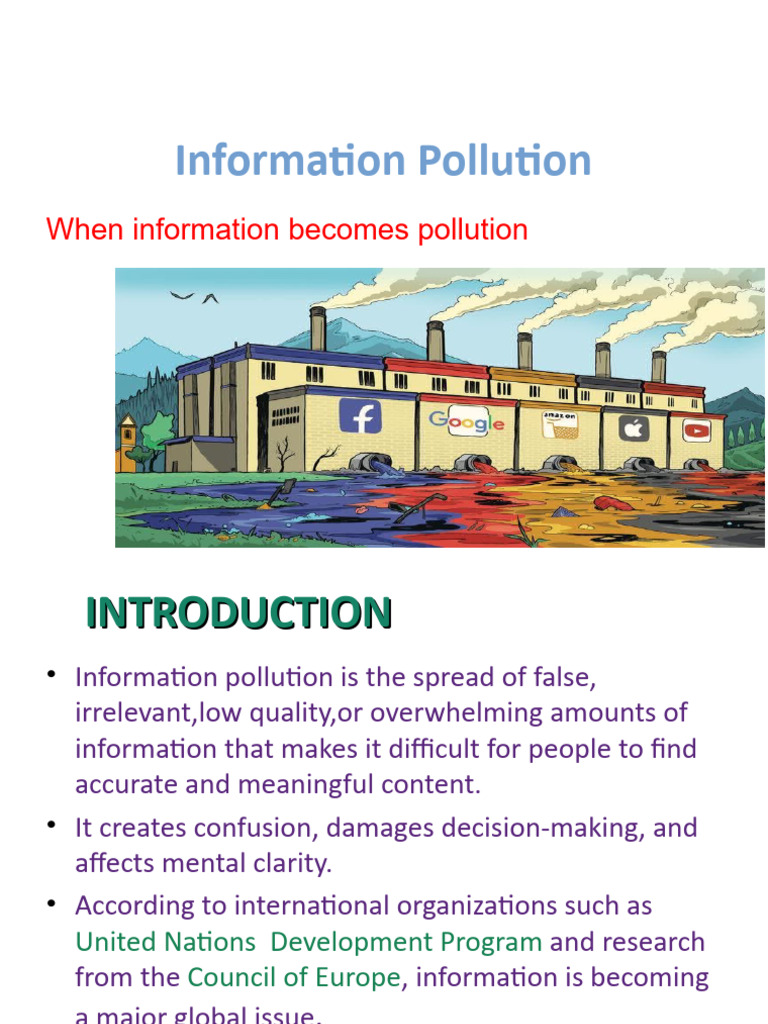 Understanding Information Pollution | PDF