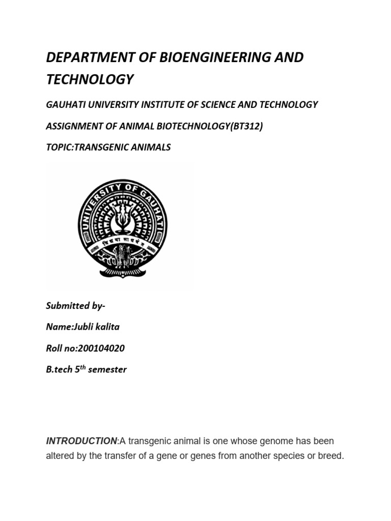 Transgenic Animals in Biotechnology | PDF | Transgene | Gene Knockout