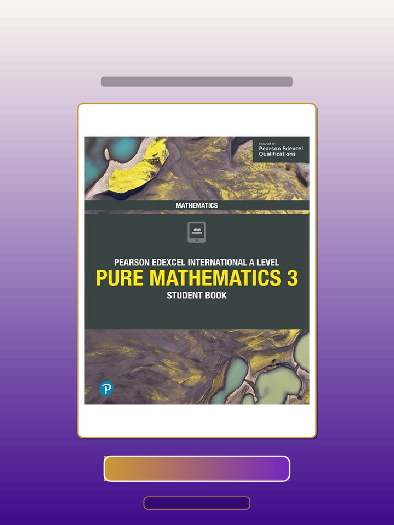 Test Bank for Pearson Edexcel International a Level Mathematics Pure ...