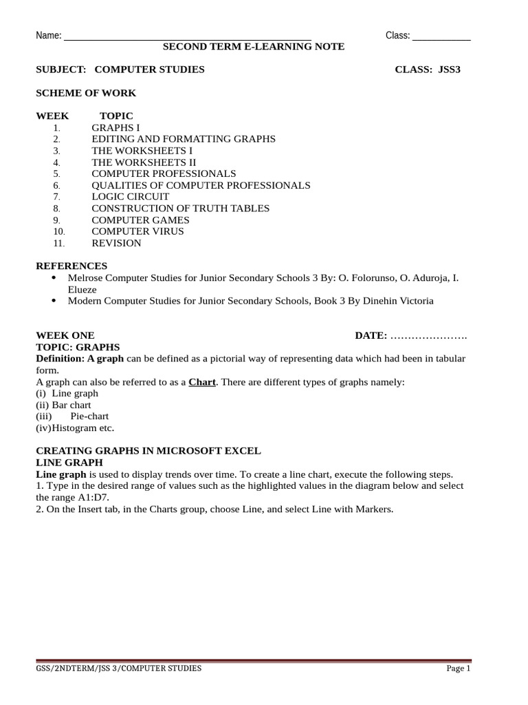 JSS3 Computer Studies E-Learning Notes | PDF | Computer Virus ...