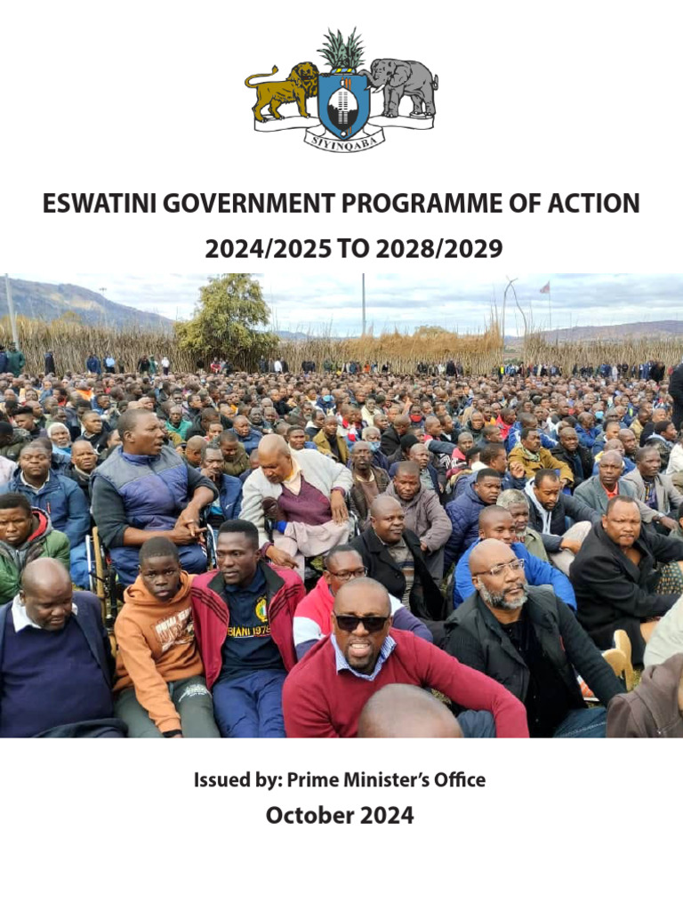 Eswatini Government Action Plan 2024-2029 | PDF | Governance | Economies