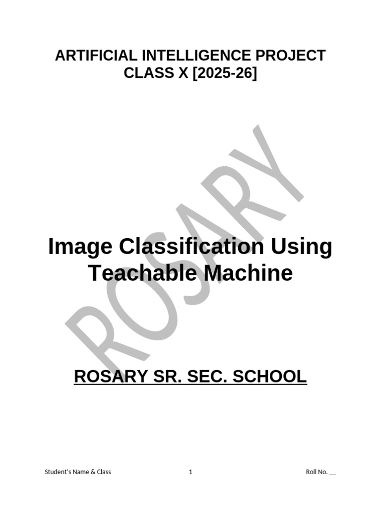 Image Classification with Teachable Machine | PDF | Artificial ...
