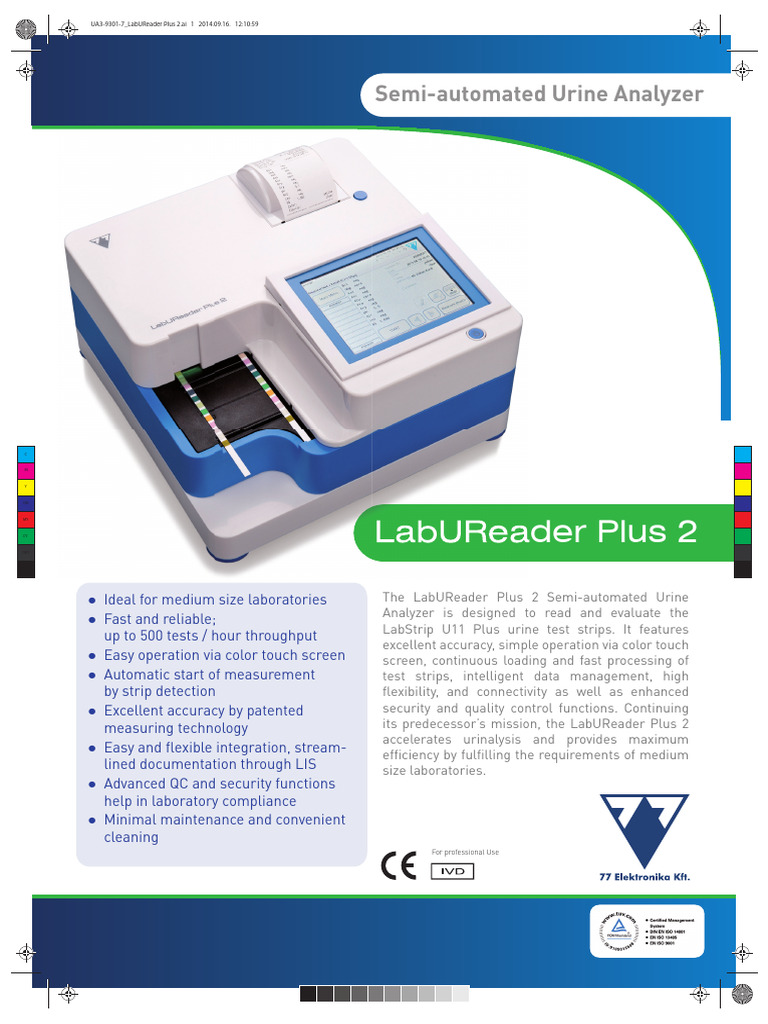 LabUReader Plus 2: Urine Analyzer Specs | PDF | Computer Engineering ...