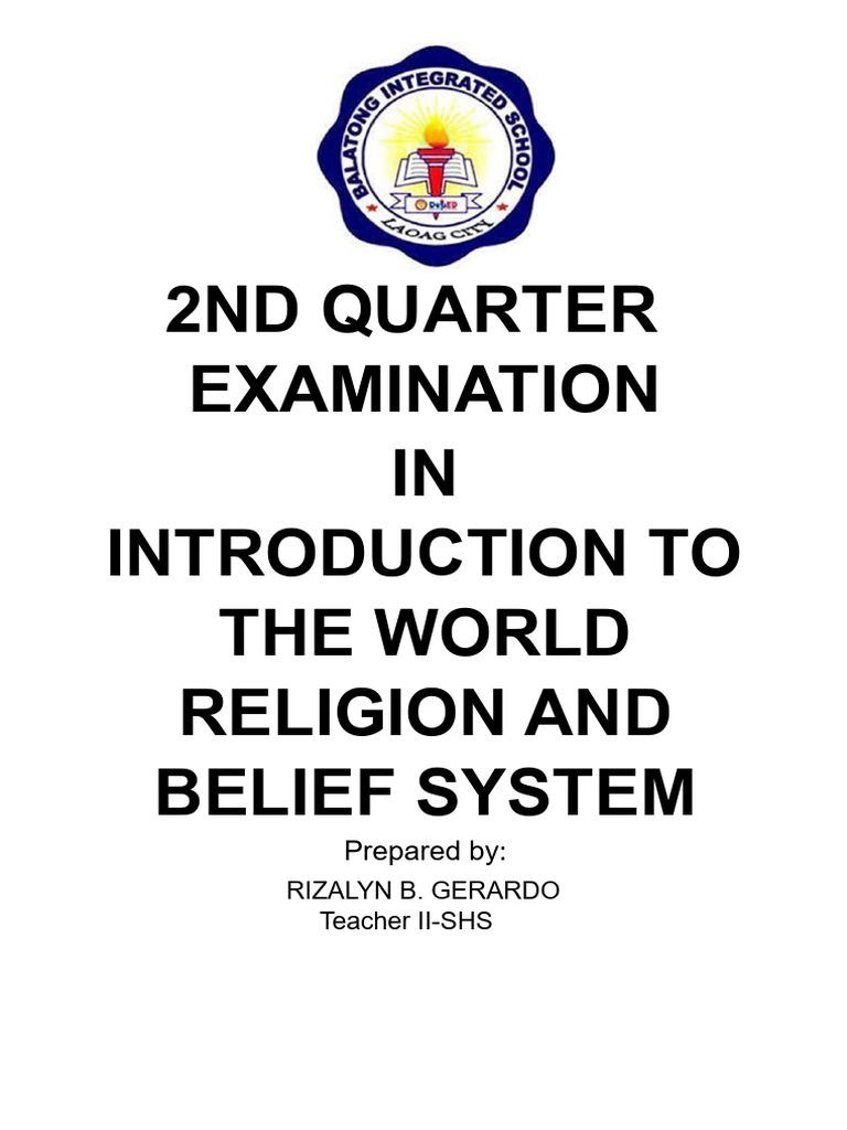 World Religion Exam Questions | PDF | Reincarnation | Faith