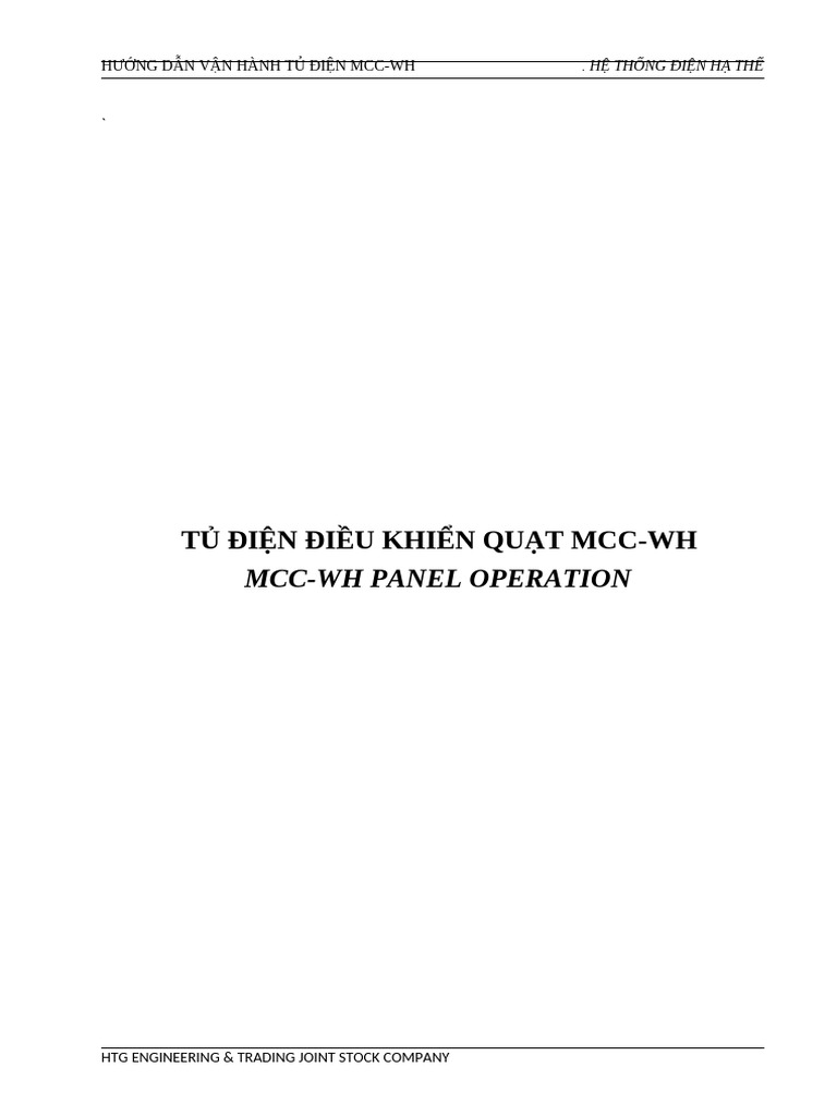 MCC-WH HDVH | PDF