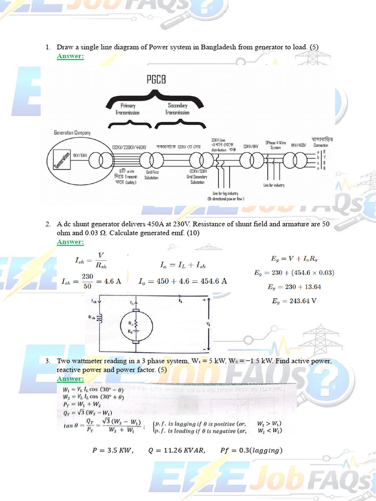 Power System Analysis and Calculations | PDF