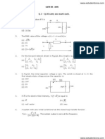 (WWW - Entrance-Exam - Net) - GATE Electrical Engineering Sample Paper 6