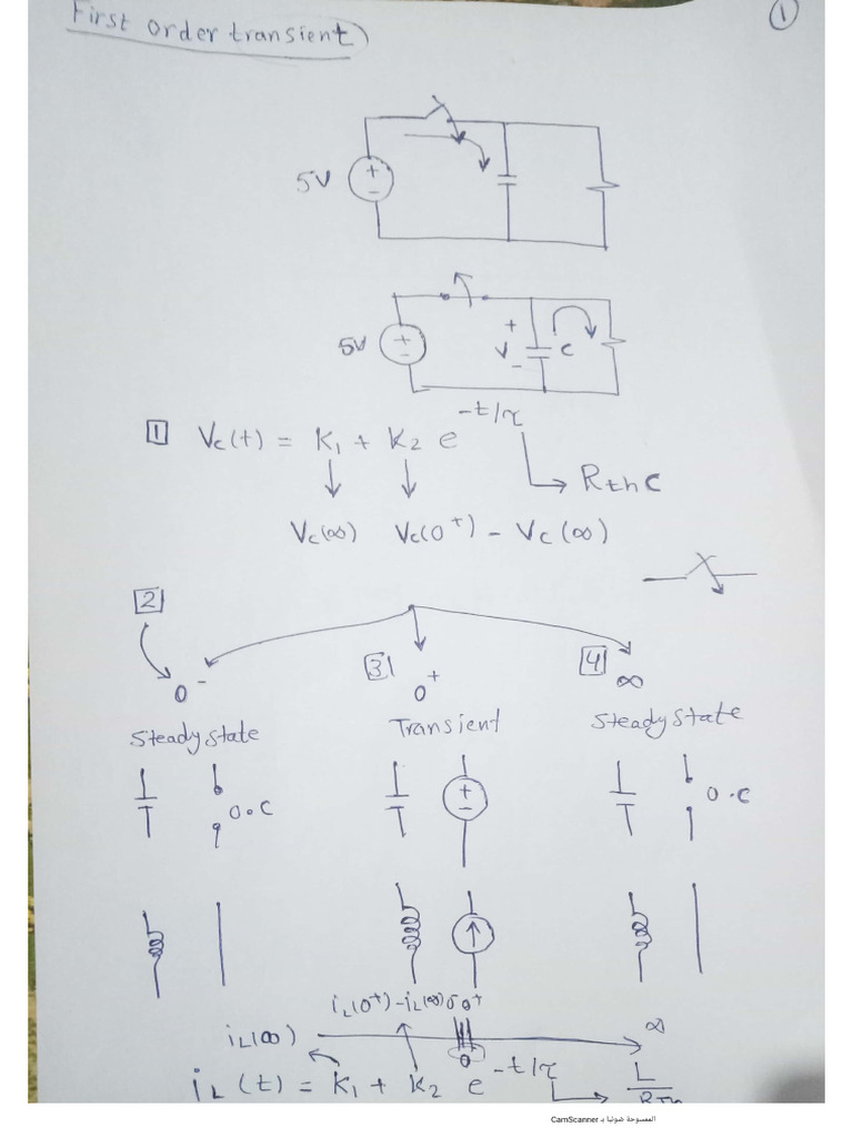 First Order Transient | PDF