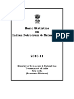Basic Statistics on Indian Petroleum and Natural Gas