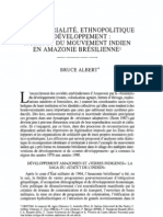 ALBERT - 1997 - Territorialité, ethnopolitique et developpement à propos du mouvement indien en Amazonie brésilienne