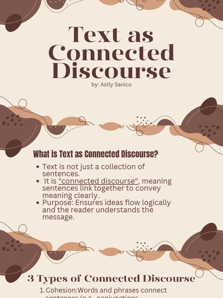 Understanding Connected Discourse in Writing | PDF | Word | Sentence ...