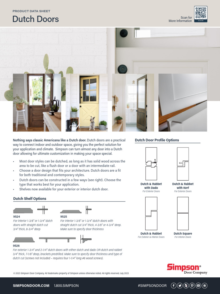 Custom Dutch Doors for Every Style | PDF | Door | Components