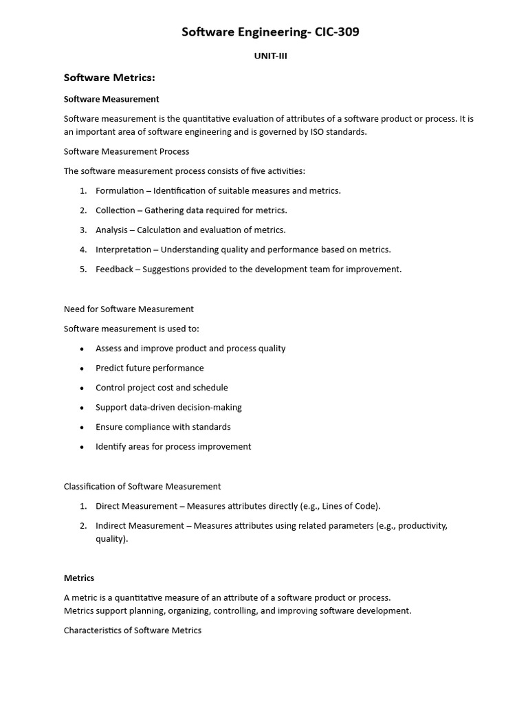Software Metrics and Reliability in Engineering | PDF | Reliability ...