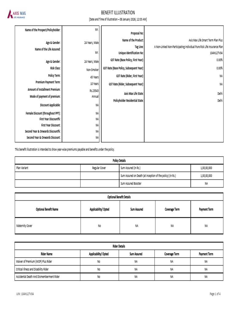 illustration-2 | PDF | Insurance | Life Insurance