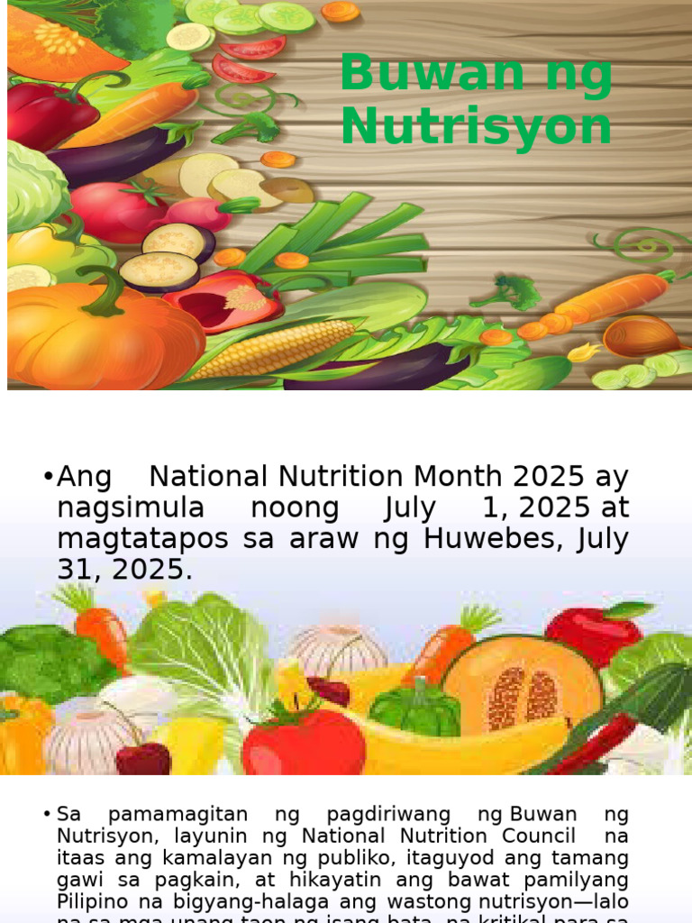 EPP 4 Buwan NG Nutrisyon | PDF