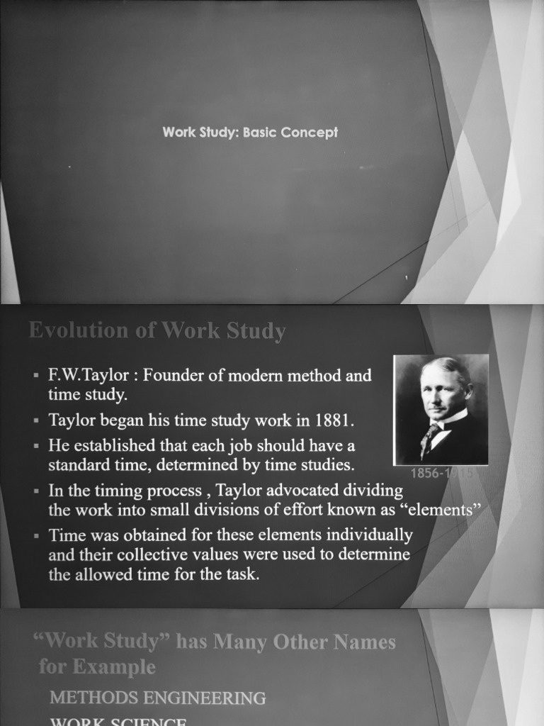 Understanding Work Study Principles | PDF | Business
