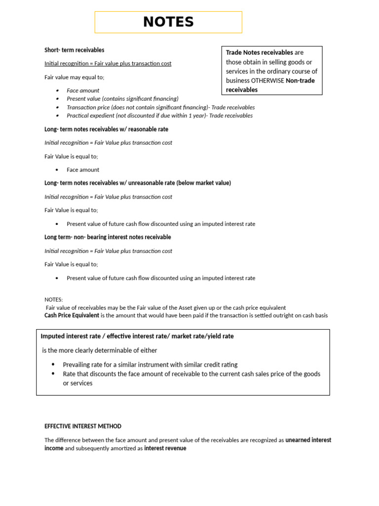 Understanding Receivables Valuation Methods | PDF