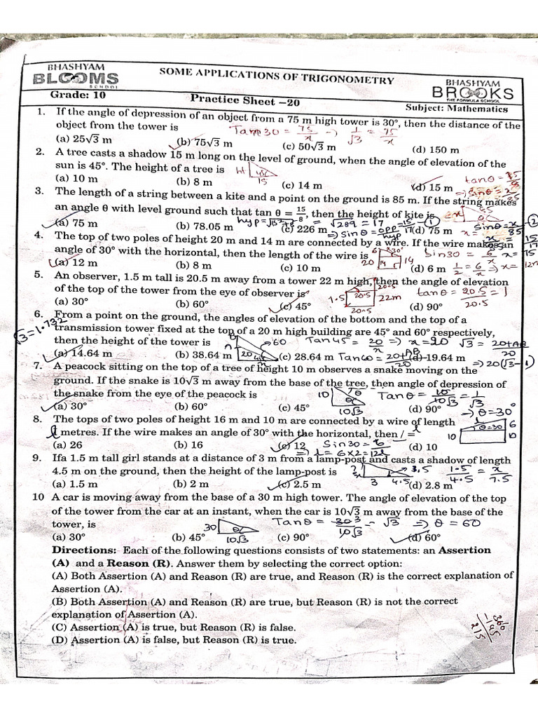 Some Applications of Trigonometry | PDF