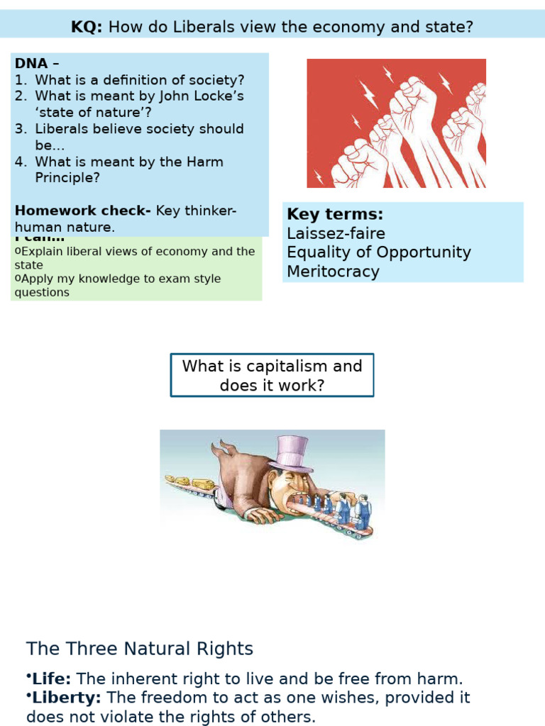 Liberal Views on Economy and State | PDF
