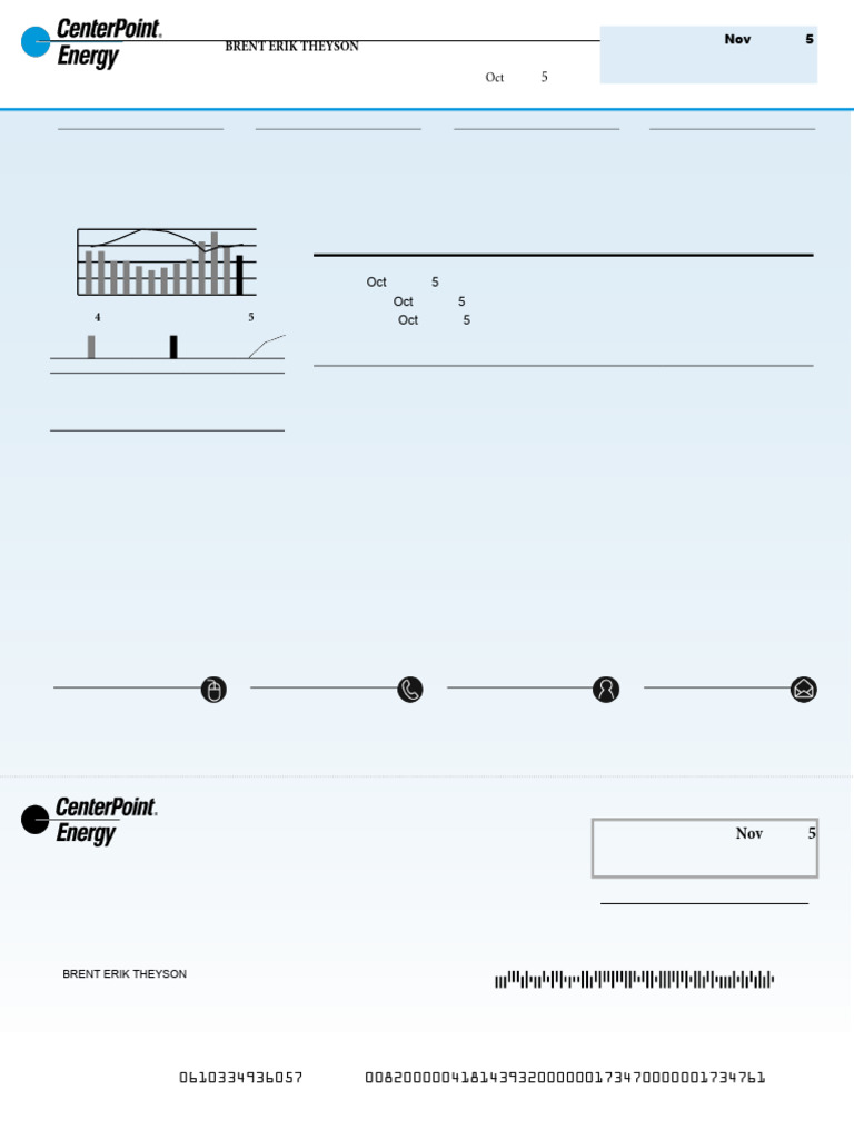 CenterPoint Energy Bill Summary Guide | PDF | Fee | Payments