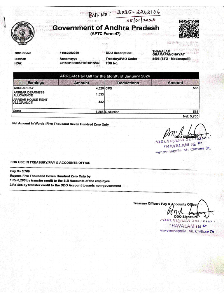 Increment Bill of DA | PDF