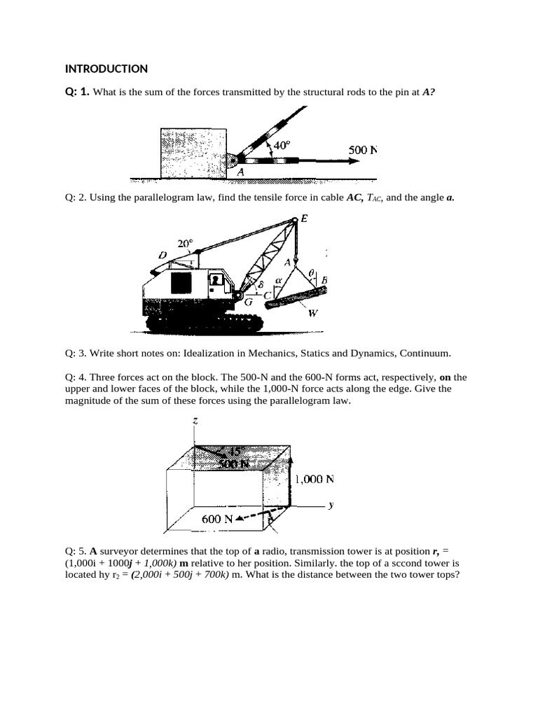 Structural Mechanics and Friction Analysis | PDF