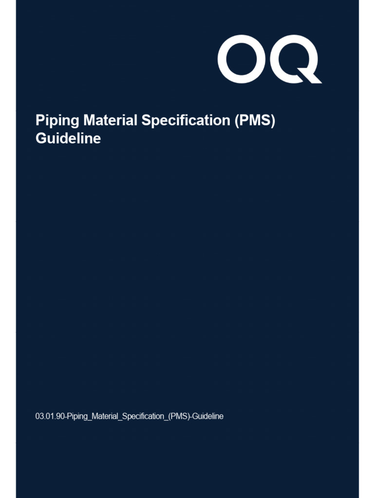 Piping Material Specification Guidelines | PDF | Pipe (Fluid Conveyance ...